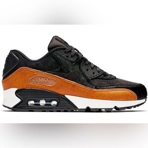 NIKE WOMENS AIR MAX 90 LX (898512-005) - Tar, Black & Cider - Size: 6 SOLD OUT